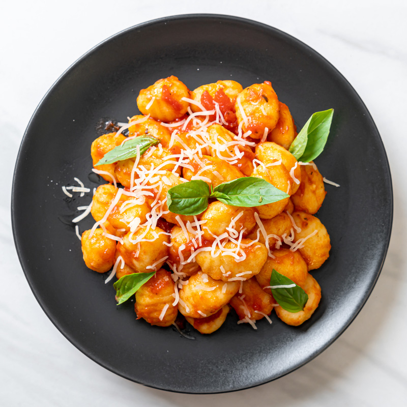 Gnocchi with Tomato, Basil, and Olives