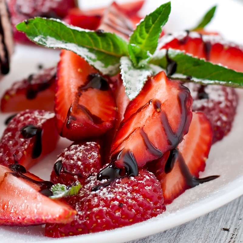 Strawberries with Monini Balsamic Glaze