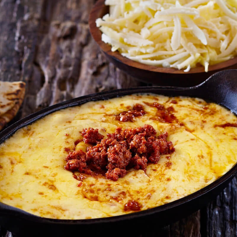 Queso Fundido with Chorizo